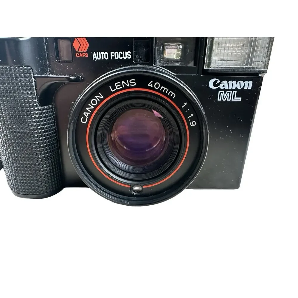 Canon AF35ML 35mm Film Camera 40mm F/1.9 Point and Shoot Tested Works